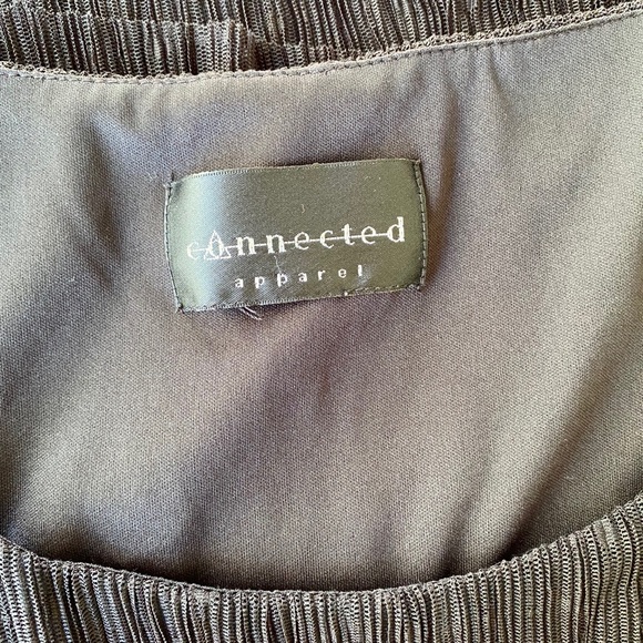 Black Layered Ruffles Mini Sleeveless Boho Dress - Picture 5 of 5